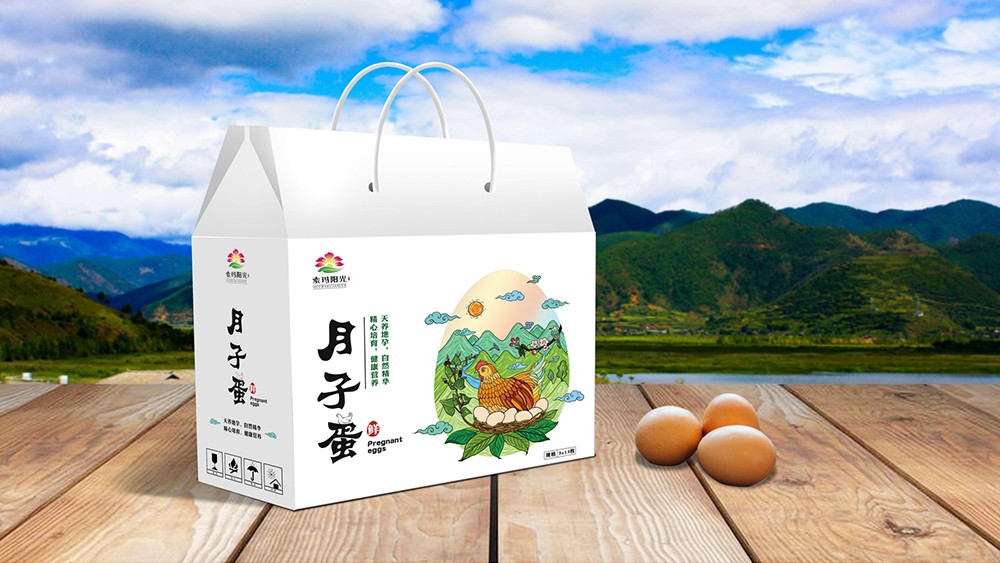 索玛阳光鸡蛋包装设计